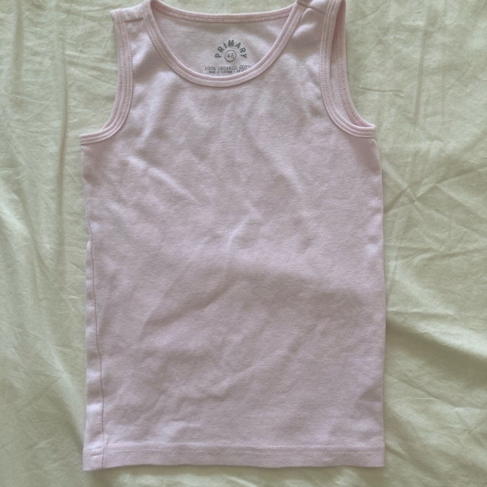 Primary girls organic cotton tank top